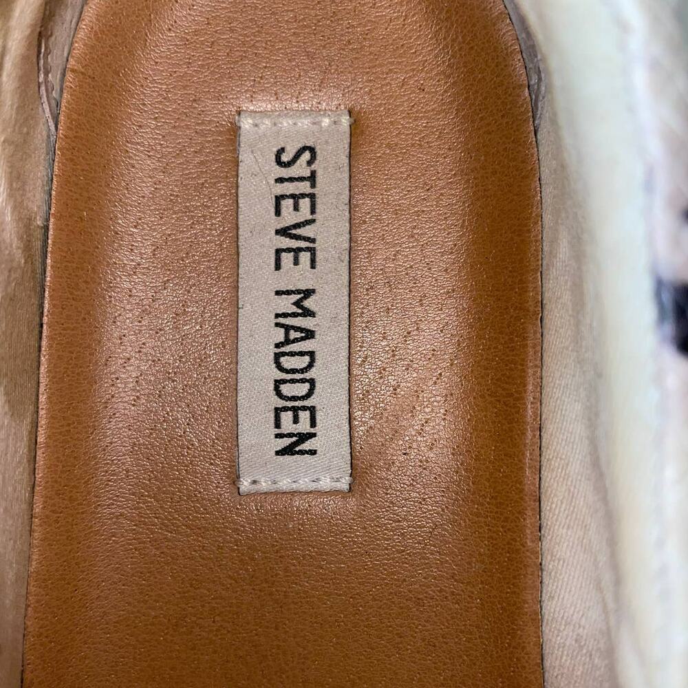 Steve Madden Gills Slip On Platform Snakeskin Beige Sneaker Size 10 - Picture 8 of 10